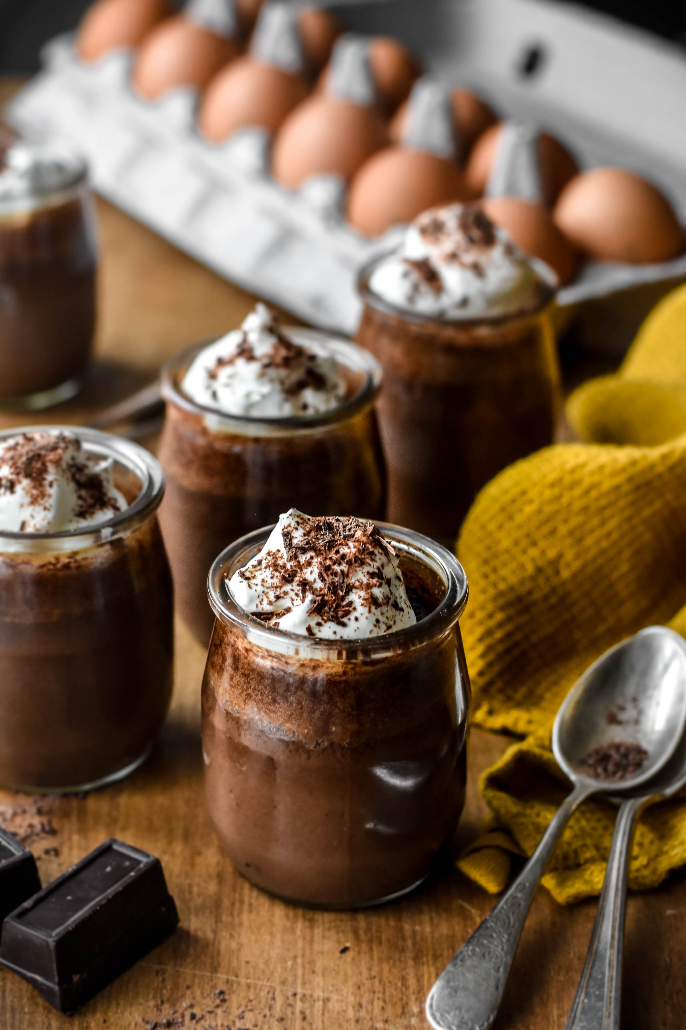 Classic French Chocolate Pots De Crème - Pardon Your French