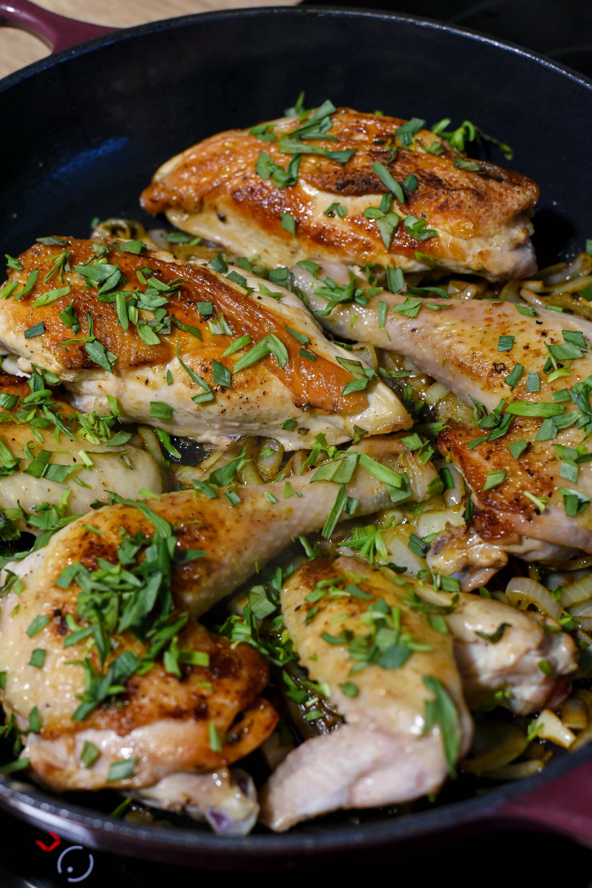 Creamy French Chicken Tarragon (Poulet à L’Estragon) - Pardon Your French