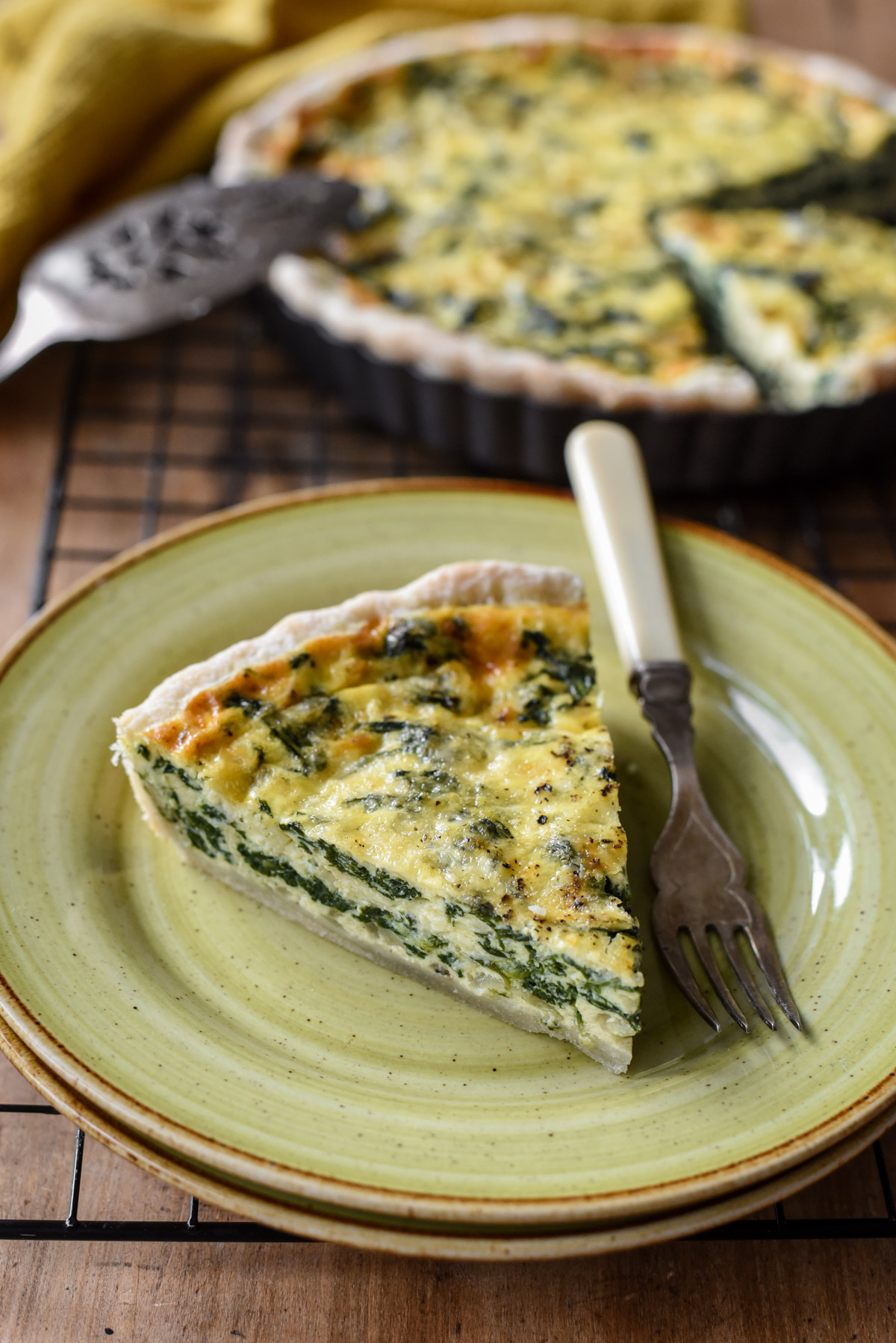 Spinach And Cheese Quiche - Pardon Your French