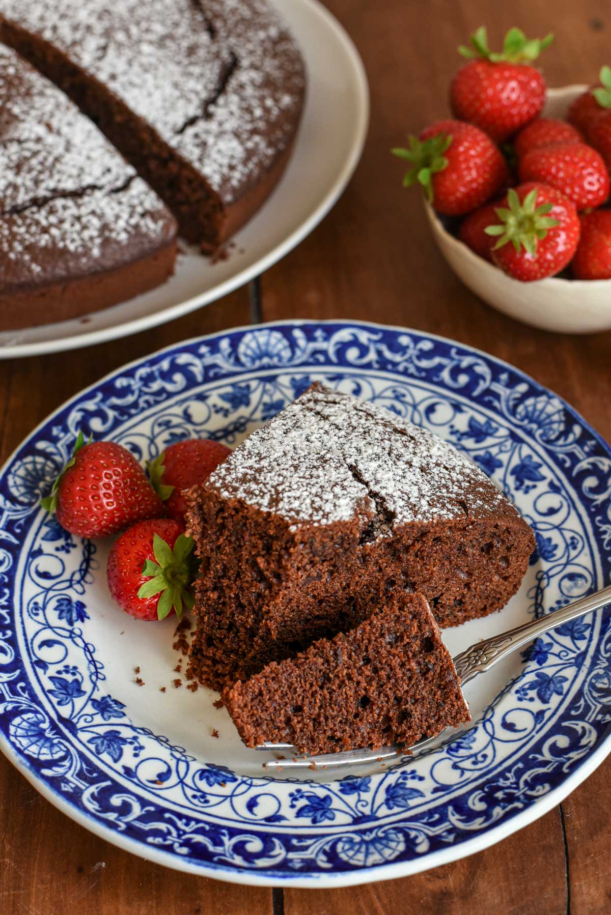 Dark Chocolate Olive Oil Cake - Pardon Your French